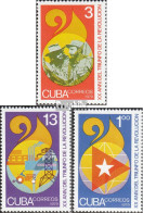 Kuba 2363-2365 (kompl.Ausg.) Postfrisch 1979 20. Jahrestag Der Revolution - Neufs
