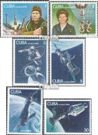 Kuba 2125-2130 (kompl.Ausg.) Postfrisch 1976 Bemannte Raumfahrt - Neufs