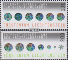 Liechtenstein 1722-1723 (kompl.Ausg.) Postfrisch 2014 Kristallographie - Nuevos