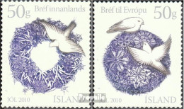 Island 1296-1297 (kompl.Ausg.) Postfrisch 2010 Weihnachten - Neufs