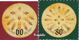 Island 1184-1185 (kompl.Ausg.) Postfrisch 2007 Weihnachten - Unused Stamps