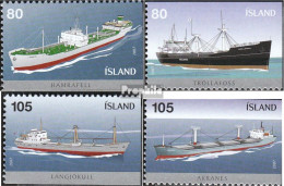 Island 1157E-1160E (kompl.Ausg.) Postfrisch 2007 Schiffe - Ungebraucht