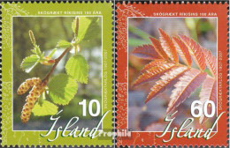 Island 1155A-1156A (kompl.Ausg.) Postfrisch 2007 Aufforstung - Unused Stamps