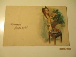 CHRISTMAS , SIGNED SCHUBERT ,  OLD POSTCARD , RA - Schubert