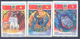 1980. USSR/Russia, Space, Soviet-Vietnam Space Flight, 3v, Mint/** - Unused Stamps