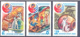 1980. USSR/Russia, Space, Soviet-Cuba Space Flight, 3v, Mimt/** - Unused Stamps