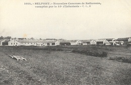 Belfort - Nouvelles Casernes De Rethenans, Occupées Par Le 35e D'Infanterie - Carte C.L.B. N° 1010 Non Circulée - Kasernen