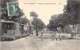 ¤¤   -  POISSY   -  Route De Saint-Germain  -  Tramway ?? , Train ??    -  ¤¤ - Poissy