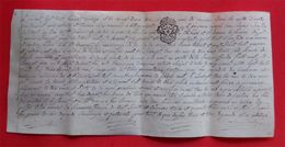 1775 RARE Généralité Roussillon 12 Sols Sur Parchemin Vélin Arles St Laurent Cerdans Catalunya Nord 66 - Cachets Généralité