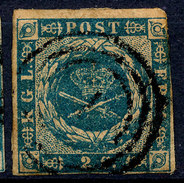 Stamp  Denmark 1854 2s Used - Gebraucht