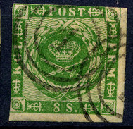 Stamp  Denmark 1854-58? 8s Used - Used Stamps