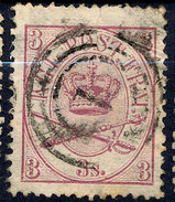 Stamp  Denmark 1864 3s Used - Used Stamps