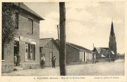 80 - Allaines - Rue De La Grenouillère - Café épicerie Mercerie Peinture Aloy - Allaines