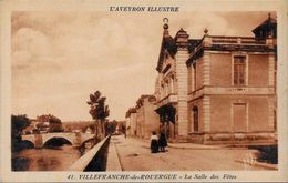 CPA Villefranche De Rouergue Aveyron écrite - Villefranche De Rouergue