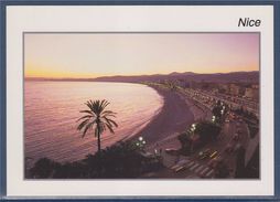 = Nice, French Riviera, Coucher De Soleil Sur La Promenade Des Anglais - Niza La Noche