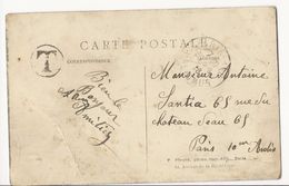 Carte Postale Du Vieux Paris - 1918 - Non Affranchie - Cachet T Dans Un Cercle - 1859-1959 Briefe & Dokumente