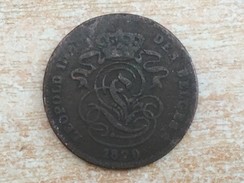 1870 Belgium 2 Deux Cents - F Fine Worn - 2 Centimes