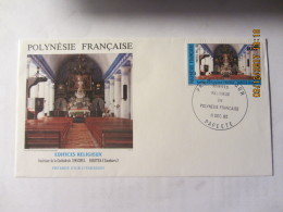 Enveloppe 1er Jour Polynésie Française "Edifices Religieux " - Lettres & Documents