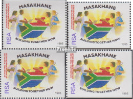 Südafrika 969Do,Du,Eor,Eur Postfrisch 1995 Masakhane Kampagne - Nuevos