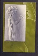 CPA Gaufrée Illustrée - Femme Muse Antique - Vierge - Art Nouveau - Kirchner, Raphael