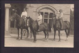 CPA Carte Photo Belmont House Clehonger Hereford 1933 Collège Fille Sport équitation TB ANIMATION - Herefordshire