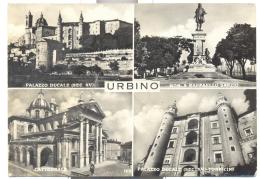 URBINO  4 VEDUTE  VIAGGIATA  FG - Urbino