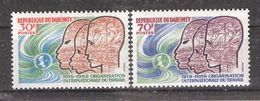 DAHOMEY , 1969, Série Yvert 277 / 278 , OIT, Organisation Internationale Du Travail ,  Neufs ** / MNH, TB - OIT