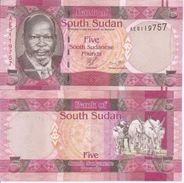 South Sudan P-6  5 P0ounds 2011  UNC - South Sudan