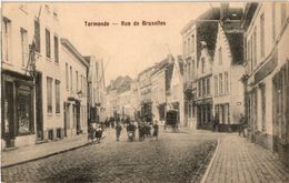 2 CPA Dendermonde  Termonde   Rue De Bruxelles  Marché Au Bétail - Dendermonde