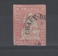 Suisse _ Poste Fédérale _1854 N°28b - Gebraucht