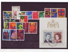 Liechtenstein, Kpl. Jahrgang 1967, Gest. (T 7856) - Annate Complete