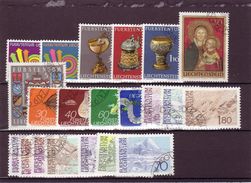 Liechtenstein, Kpl. Jahrgang 1973, Gest. (T 7635) - Annate Complete