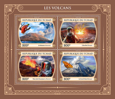 CHAD 2017 ** Volcanoes Vulane Volcans M/S - OFFICIAL ISSUE - DH1748 - Volcanos