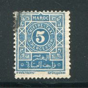 MAROC- Taxe Y&T N°28- Oblitéré - Impuestos