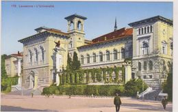 SUISSE,SWITZERLAND,SWISS,HELVETIA,SCHWEIZ ,SVIZZERA ,VAUD,LAUSANNE,LOSANNA,L'UNIVERSITE,GRANDE PLACE,IL Y A 100 ANS - Lausanne