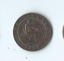 2 Centimos Gouvernement Provisoire 1870 - Monnaies Provinciales
