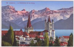 SUISSE,SWITZERLAND,SWISS,HELVETIA,SCHWEIZ ,SVIZZERA ,VAUD,LAUSANNE,LOSANNA,LA CATHEDRALE,LES ALPES - Lausanne