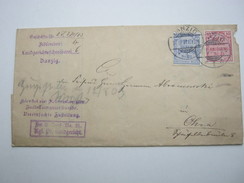 DANZIG , Dienstbrief  1903 , Brief Mit Inhalt Und Siegel - Covers & Documents