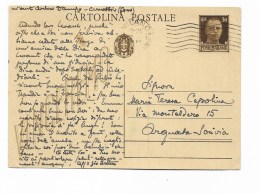 CARTOLINA POSTALE  TIMBRO MILANO COMO 1942  - VIAGGIATA FG - Historia