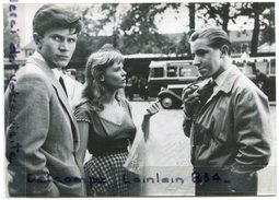 - Photo De Presse - Original - Jacques SEMPEY, Eichika CHOUREAU Et Jean SERVIN, Tourne Un Film,  Sans Amour, TBE, - Personalidades Famosas