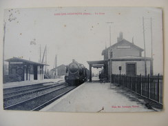 CPA Gaillon - Aubevoye ((27) - La Gare - Locomotive , Train - Aubevoye