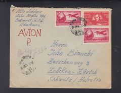 Romania Air Mail Cover 1949 To Switzerland - Cartas & Documentos