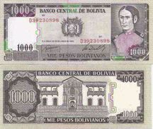 Bolivia P-167  1000 Bolivanos 1982 UNC - Bolivie