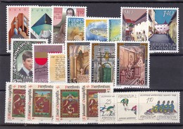 Liechtenstein, Kpl. Jahrgang 1987** (T 7757) - Vollständige Jahrgänge