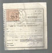 Récépissé De La Poste , Oblitération ROUILLE , Vienne ,1941 , Sur Vignette 391 - Ohne Zuordnung