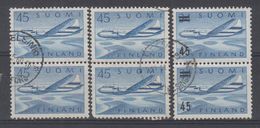 FINLANDE - PA 6 (2 Paires) + PA 7 (paire) Obli Cote 19,50 Euros Depart à 10% - Used Stamps