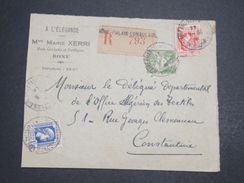 ALGÉRIE - Enveloppe Commerciale En Recommandé De Bone Pour Constantine En 1944 - L 10248 - Cartas
