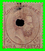 ESPAÑA SELLO DEL REINADO DE  AMADEO I   AÑO  1872 -  1.Pta. - Used Stamps