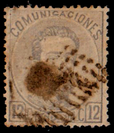 ESPAÑA SELLO DEL REINADO DE  AMADEO I   AÑO  1872 -  12  Ctms - Used Stamps