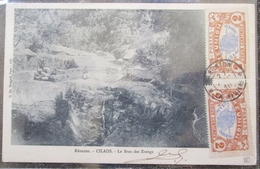 Reunion Ile Cilaos Le Bras Des Etangs Cpa Timbrées Recto-verso Deux Et Un Centimes Ocean Indien 1910 - Otros & Sin Clasificación